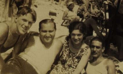 At the beach in 1931.